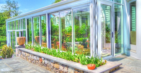 Straight Eave Sunroom Glass Enclosure